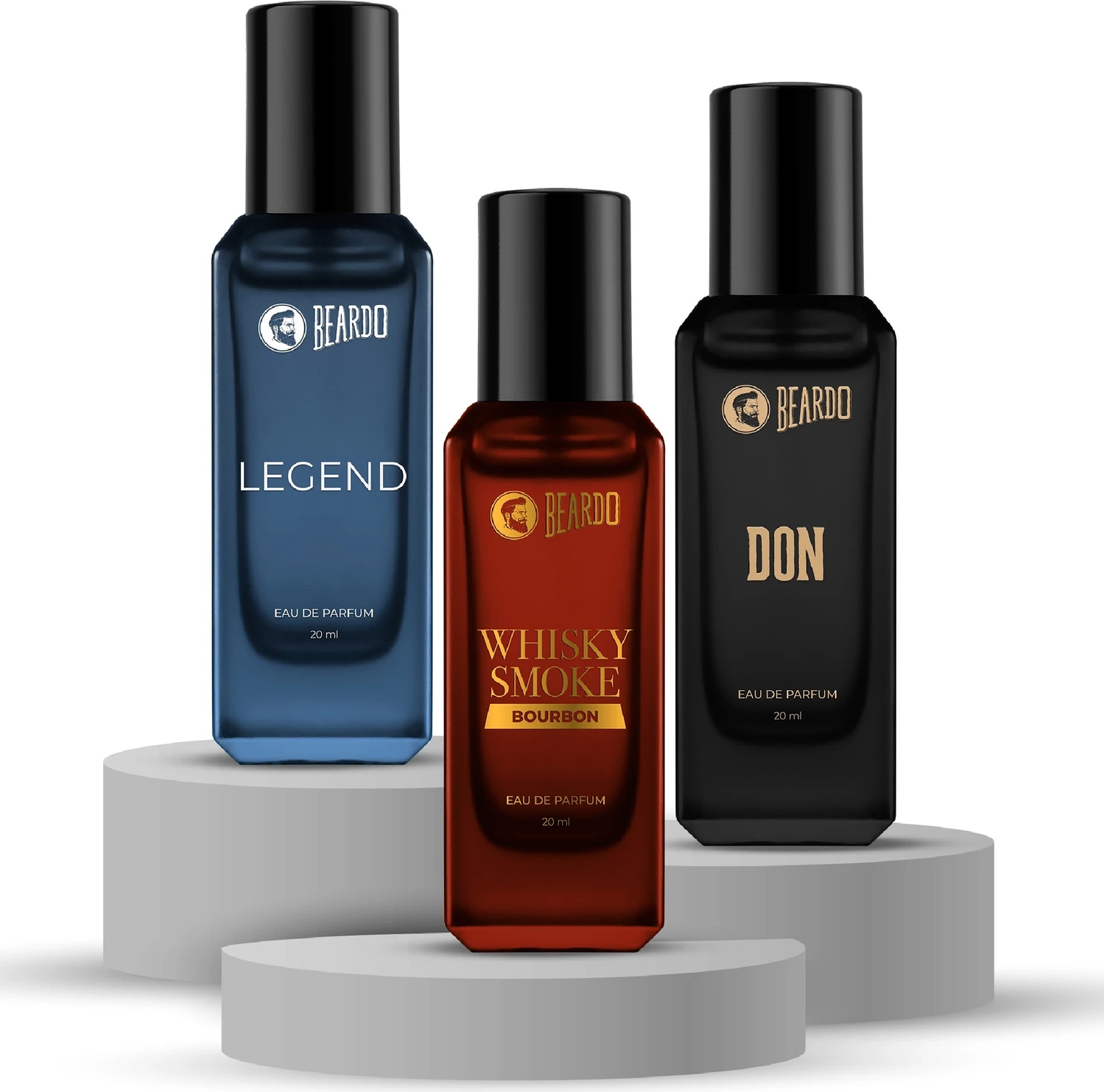 BEARDO Whiskey Smoke Bourbon, Legend & Don Perfume EDP | Long Lasting Eau de Parfum - 60 ml