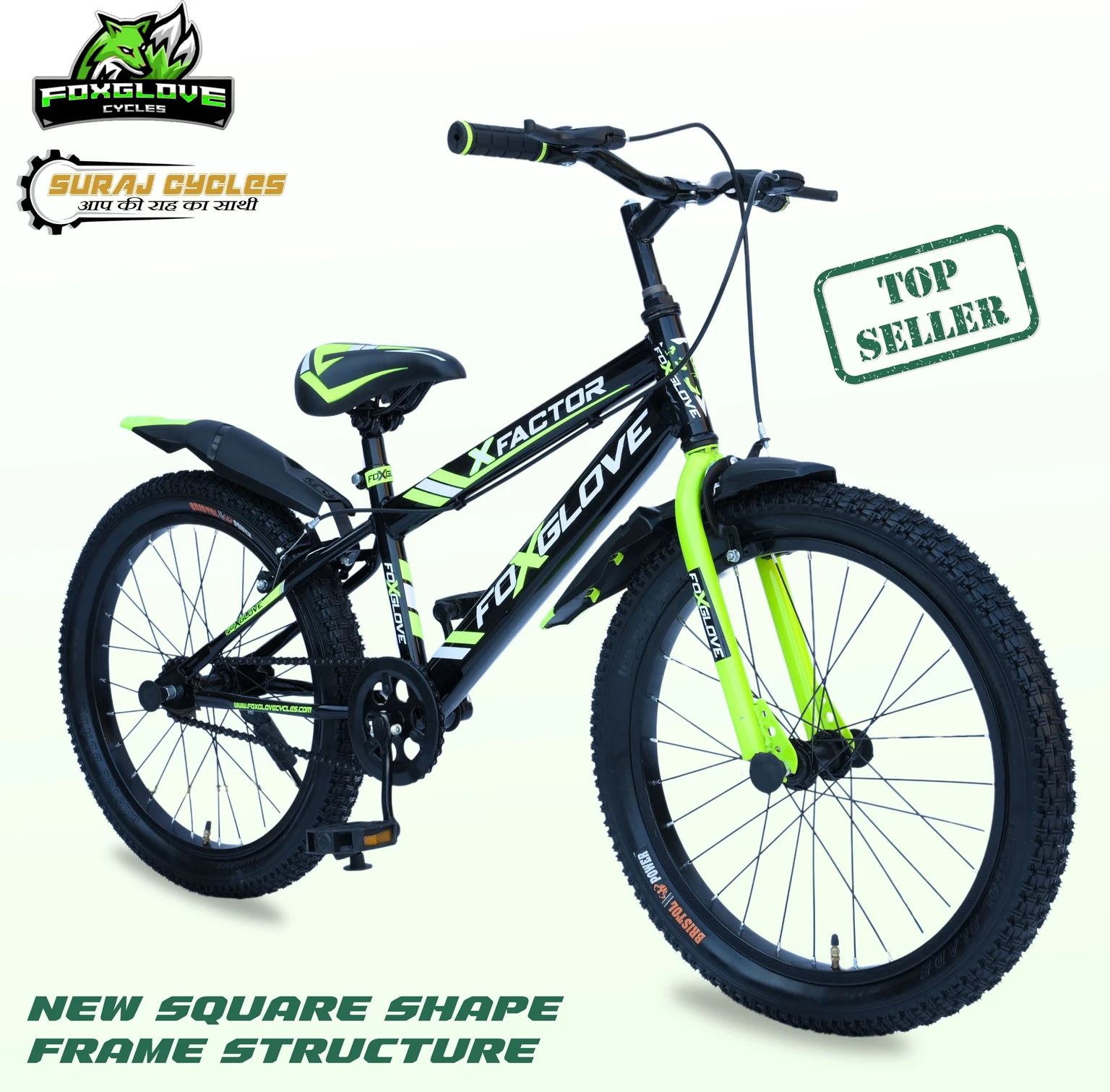 LEADER Beast 24T IBC Premium Cycle for Kids with inbuilt Carrier | Dual Disc Brakes, 24 T (inch) Mountain Cycle