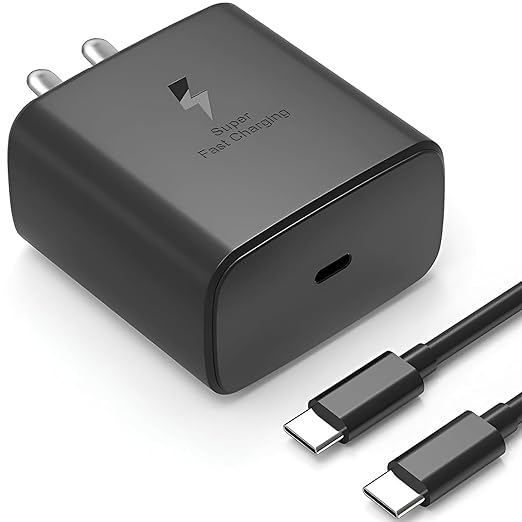 45W GaN Type- C Super Fast Charger Compatible with Samsung Galaxy S26/S25/S24/S23/S22/S21/S20(Ultra/Plus/Fe),A56/A55/A35/M56/M35/M16 (S,M,F,Z,A)...All Series & Other Devices