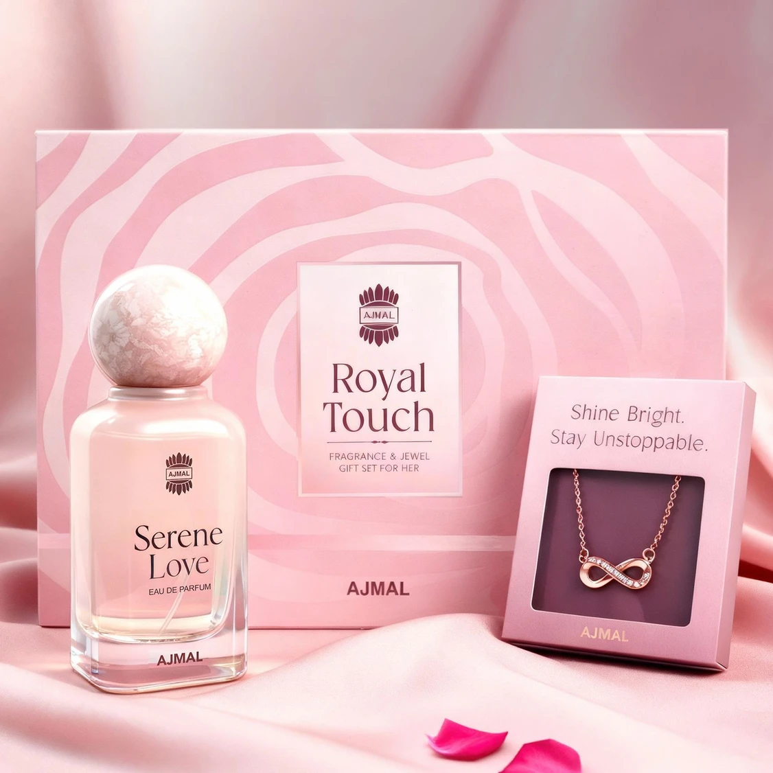 Ajmal Royal Touch Women Perfume & Jewellery Gift Set Valentine Gift for Her
