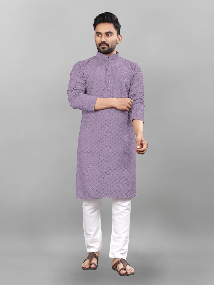 Almora Men Viscose Rayon Kurta Pyjama Set