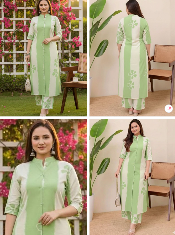Ananya Fashion Women Floral Dyed Regular Kurta with Palazzos