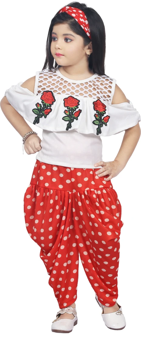 Bismillah Today Fashions Girls Party(Festive) Top Pant