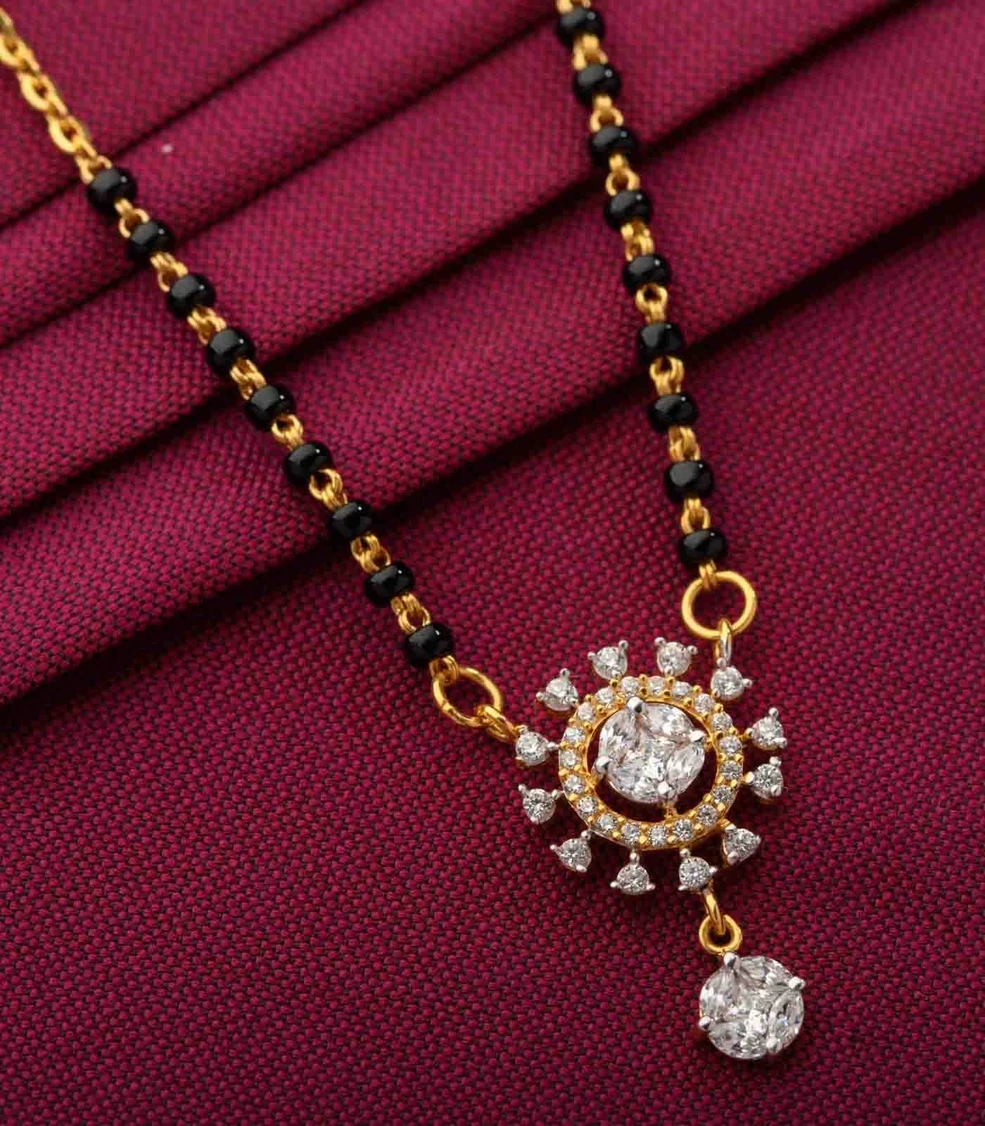 BLAZENOVA Latest Gold Mangalsutra Designs Fancy Modern with Celebrity Inspiration Today Alloy Mangalsutra