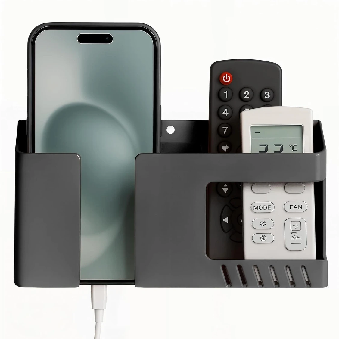 Brazilian Mobile Phone Charging Stand, Multi-Functional Storage Holder Bedside Fixed Rack