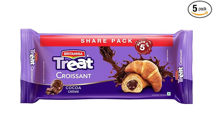 Britannia Treat Croissant Share Pack, 5 * 45g (225gm)