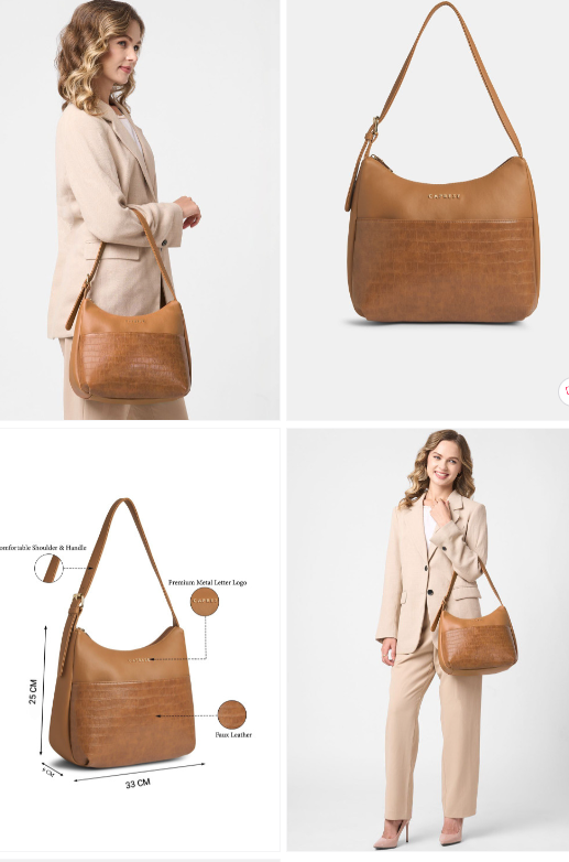 Caprese Textured Shoulder Bag