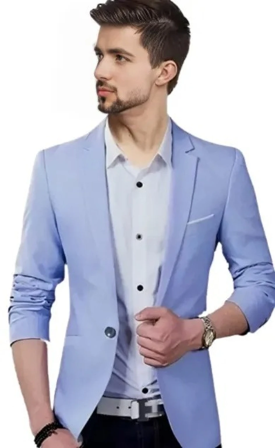 Darbar In Men Solid Single Breasted Casual, Formal, Festive & Wedding Blazer