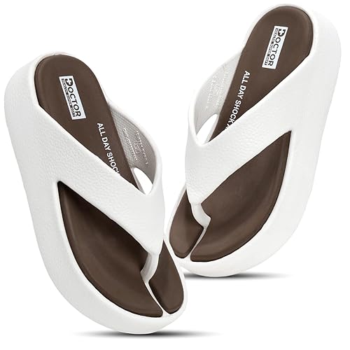 DOCTOR HEALTH SUPER SOFT Women Soft Cushioned Flip Flops | Lightweight Comfort Slippers | Anti-Slip Casual Sandals for Indoor Outdoor Everyday Wear