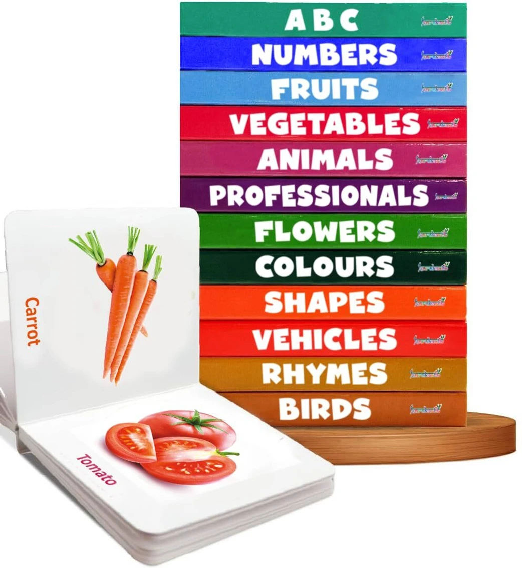 gurukanth My First Knowledge Library: 12 Board Books -Preschool Learning & Development Kit