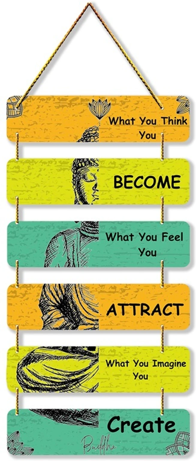 JUST NOW Buddha motivational wall hanging for home decoration gift room decor
