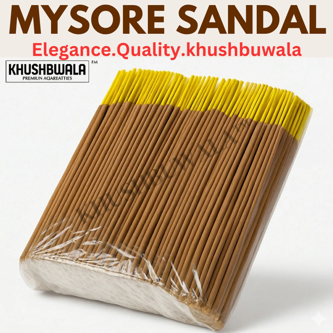 Khushbuwala 100 % Charcoal free Chandan Agarbatti 400g – High-Quality Incense Sticks