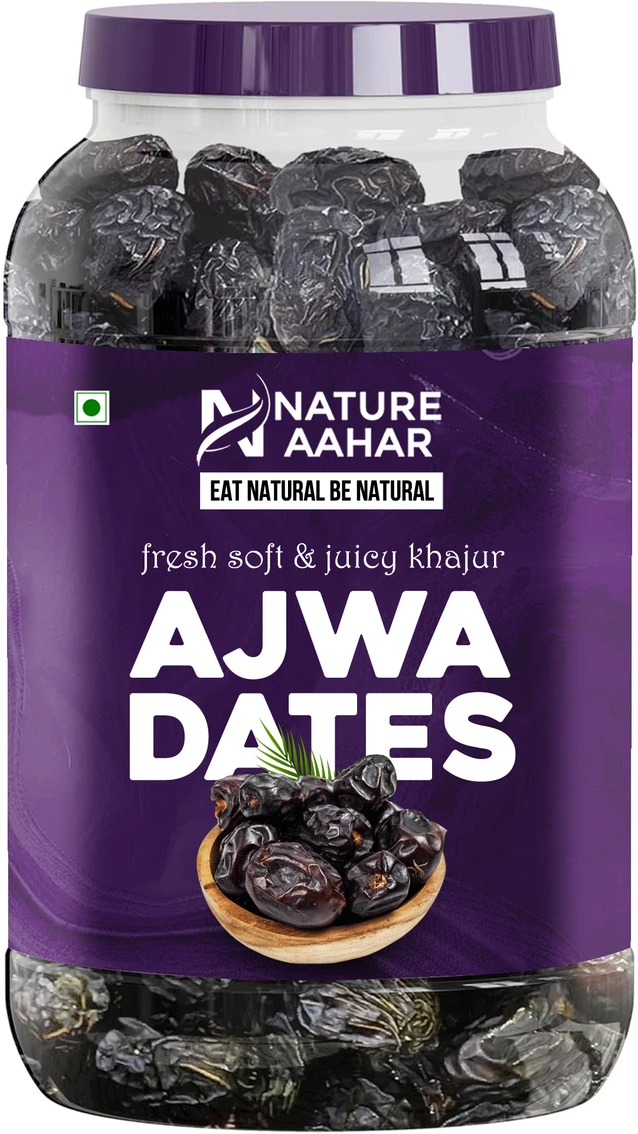 Nature Aahar Ajwa Dates|Ajwa Dates Original Saudi Dates | Premium Dry Fruits Dates | Dates Dates