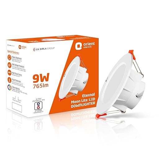 Orient Electric 9W Moonlight Ceiling Lighter (Cool White, 6500K)