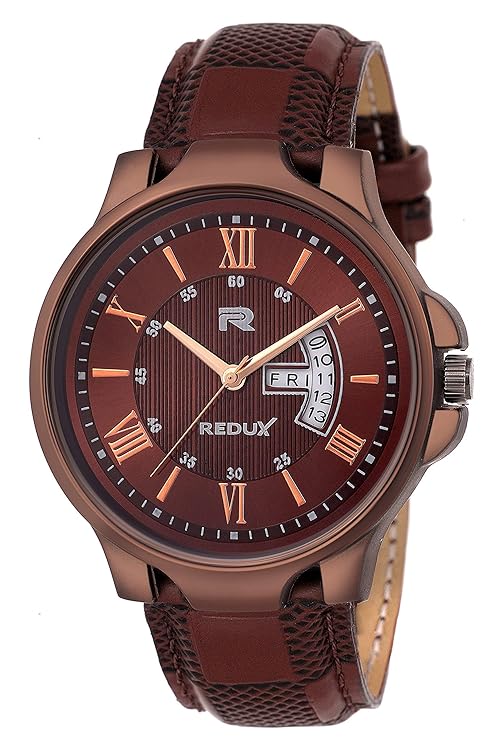REDUX Analog Boy's & Men's Watch (Brown Dial Colored Strap)