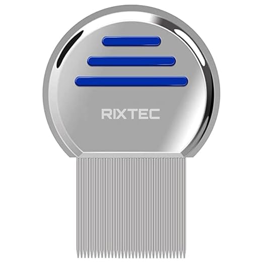RIXTEC Lice Comb For Women And Kids Stainless Steel Lice Terminator Fine Egg Nit Lice Egg Removal Comb For Women and men (multi color)(R)