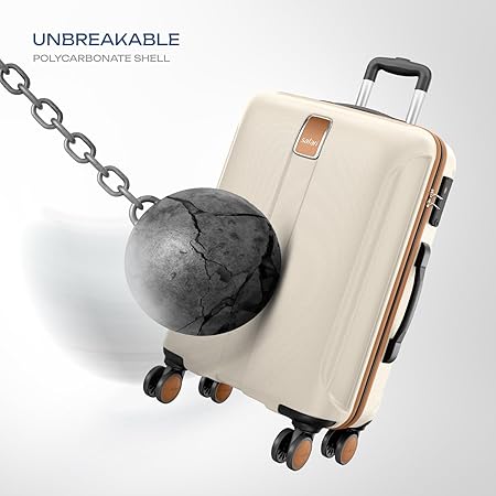 Safari Thorium Royale 8 Wheels 77cm Large Size Trolley Bag Hard Case Checkin Polycarbonate Luggage, TSA Lock, Wet Pouch Organized Interior, Suitcase for Travel, Trolley Bags for Travel, Vanilla Tan