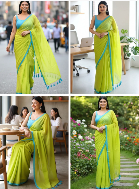 Sangria Khadi Saree