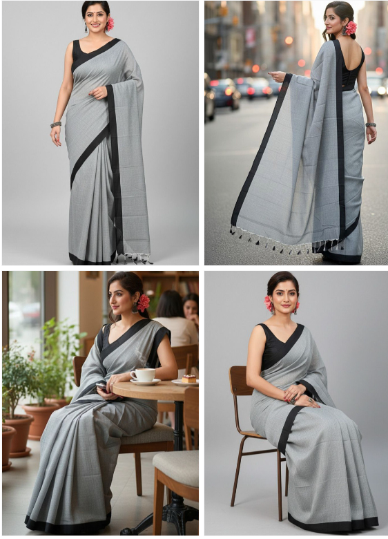 Sangria Khadi Saree