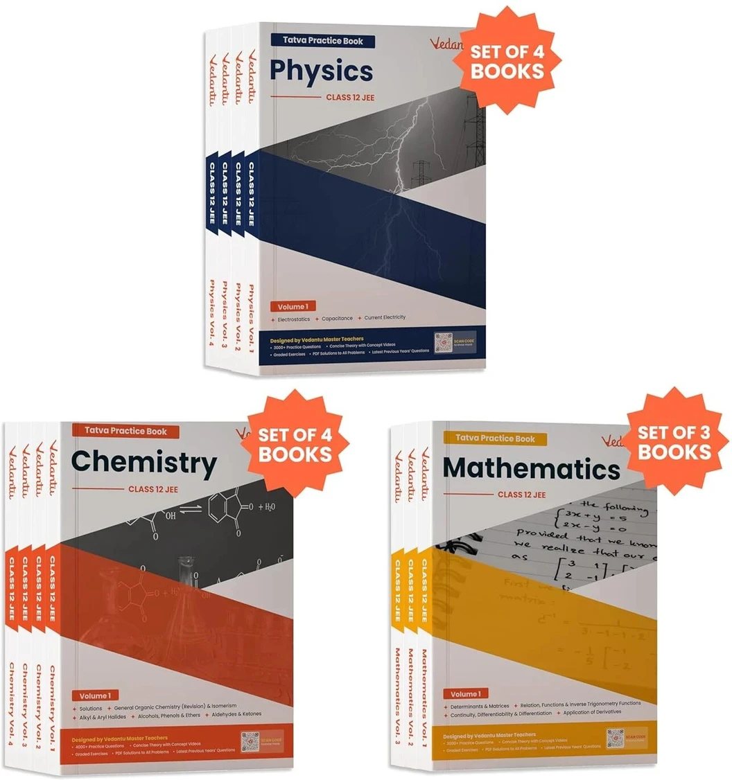 Vedantu JEE TATVA 2027 Class 12 Physics Chemistry Mathematics Books Set Of 11