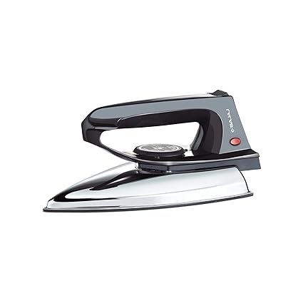 Bajaj DX-2 600W Dry Iron | Advance Soleplate And Anti-Bacterial German Coating Technology | 180 Degree Swivel Cord | Cool Touch Handle | 2-Yrs Warranty 【Black】