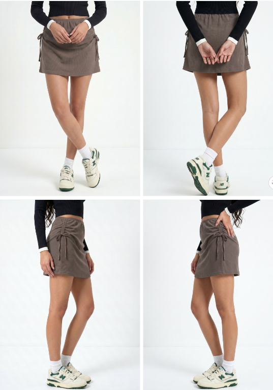 Glitchez Women Textured A-Line Mini Skirt