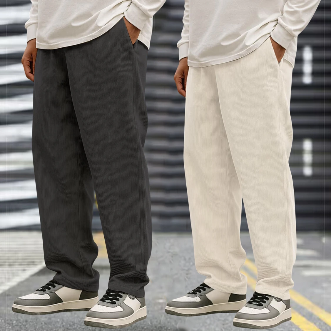 METRONAUT Relaxed Men Multicolor Cotton Blend Trousers