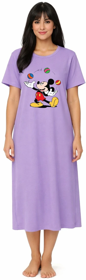 monaarch Women Nighty (Purple)