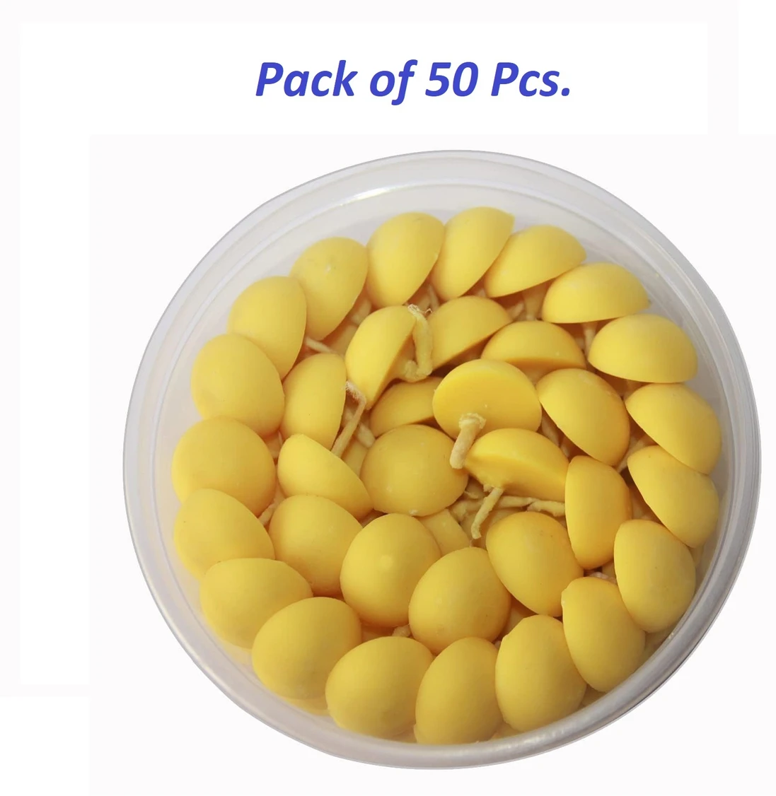 OGU Ghee Diya Batti, Jyot Batti for Pooja Aarti , Handmade Ghee Diya Batti- 50 Pcs. Cotton Wick