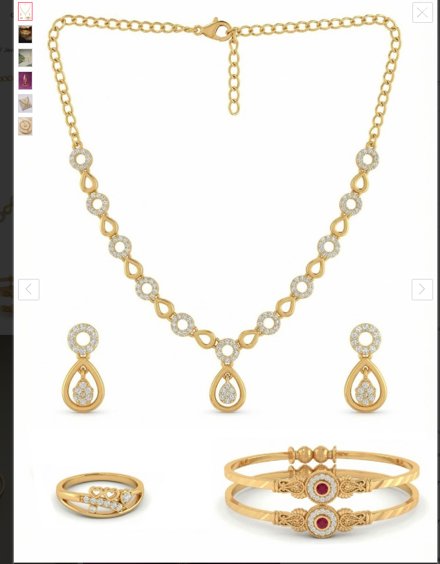 Sangria American Diamond Stone Studded Jewellery Set