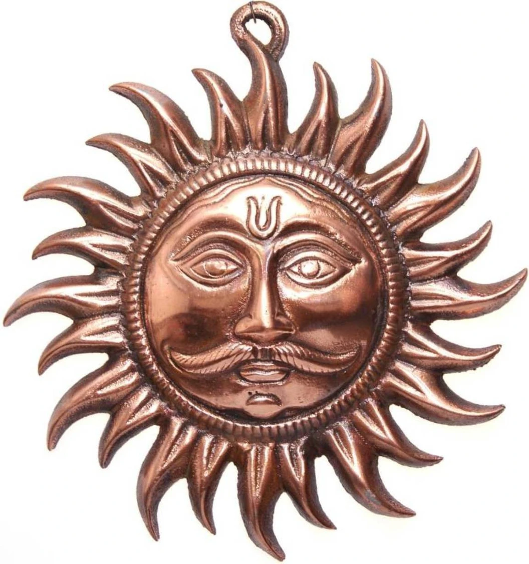 SHIVOHAM Sun Face wall hanging Decorative Showpiece - 22 cm