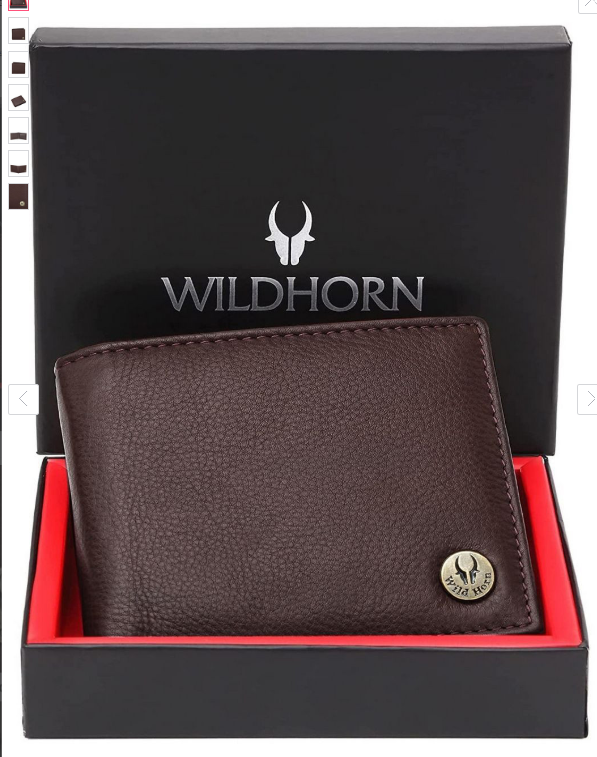 WildHorn Men Leather Two Fold Wallet